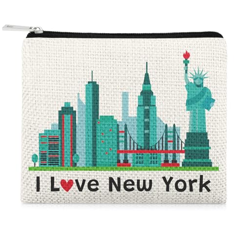 Image of New York Girls Trip Coin Purses New York Lovers Gifts NYC Travel Vacation Coin Wallet Pouch for Women Friend Sister Girls Weekend Birthday Christmas Bachelor Party Friendship Gifts Wallet Purse