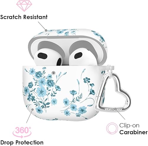 Miniatura 58 de VELVET CAVIAR Funda compatible con AirPods 4 con llavero, bonitas fundas protectoras duras para AirPod de 4ª generación para mujeres, color rosa