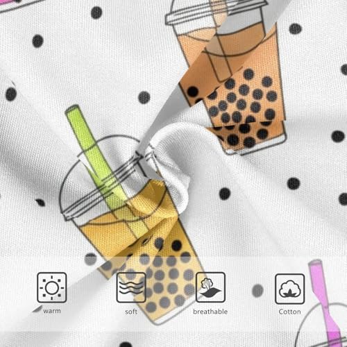 Stylish Girls Underwear Toddlers 2t Cotton Girl Panties Cute Cartoon Bubble Tea Underpants Briefs3