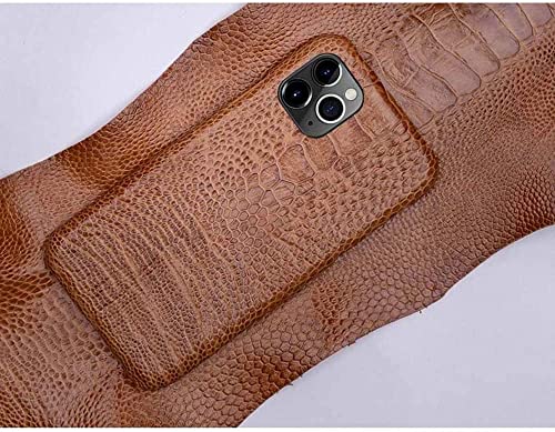Protection arrière iPhone 11 antichoc en cuir véritable - 4