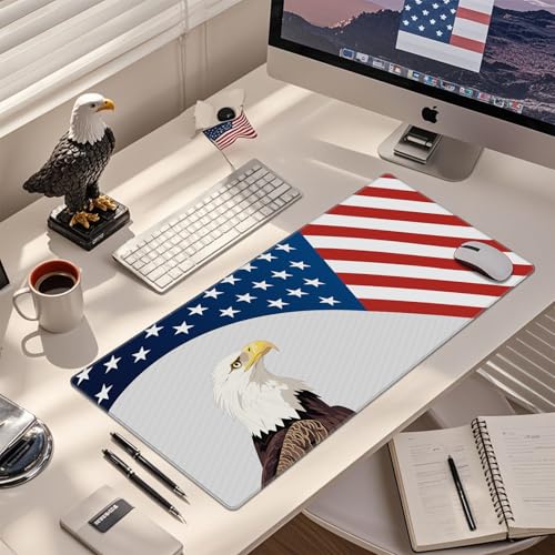 Image of JIALONG Large Gaming Mouse Pad, XXL Desk Mat, Durable Extended Mousepad with Stitched Edges, Non-Slip Base Keyboard Mat for Gamer, Office and Home - 35.4x15.7 Inches