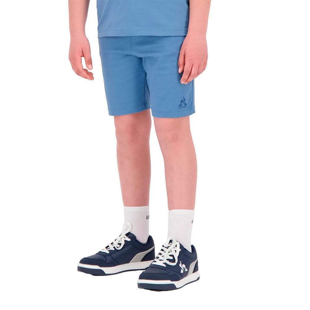 Le Coq Sportif - ESS Spodenki dziecięce Regular N°1 - Miękka bawełna Najwyższej jakości Sport rekreacyjny Unisex - Komfort i trwałość - Rozmiar 12 lat - Kopenhaga Niebieski