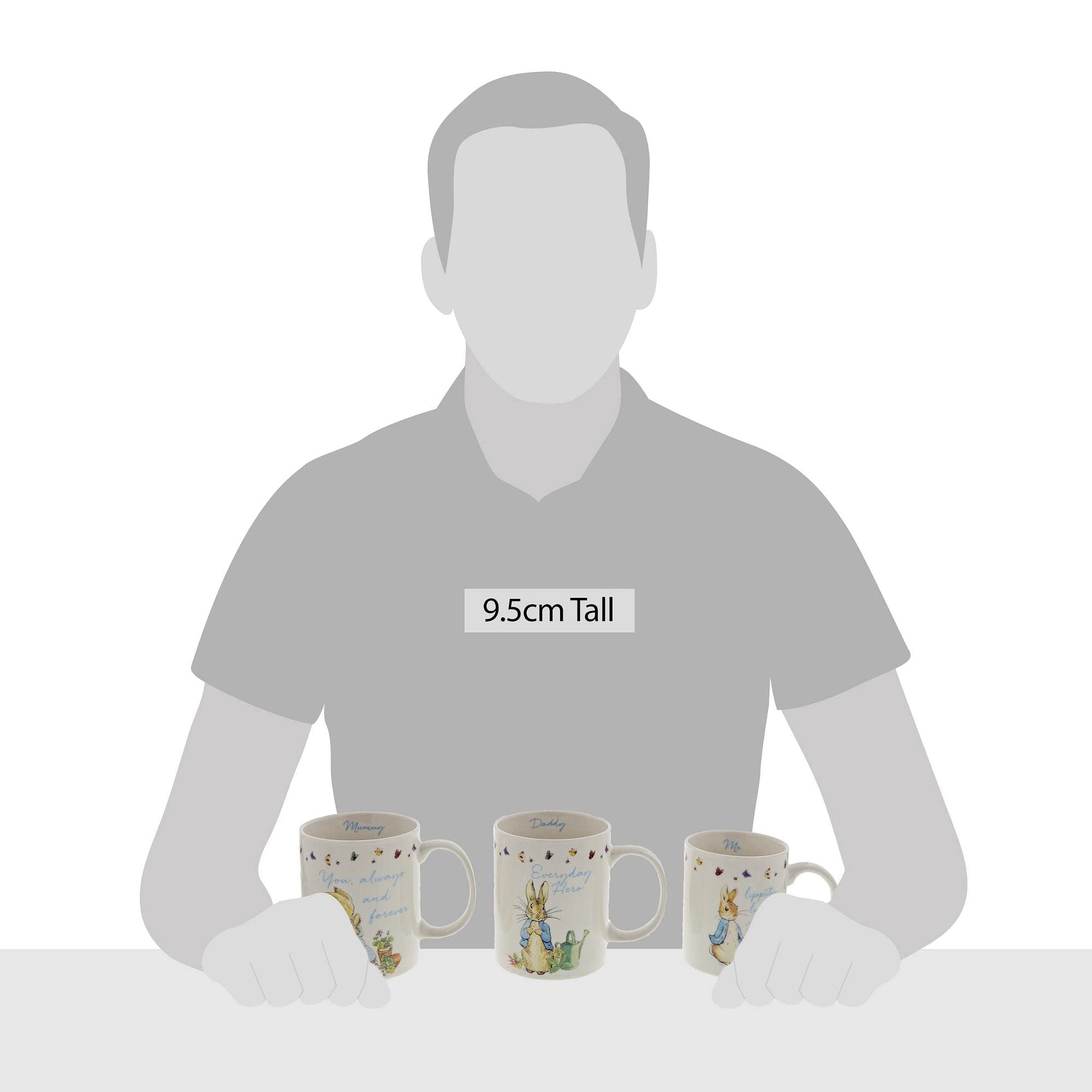 Beatrix Potter Peter Rabbit 3 Piece Mug Gift Set, one size