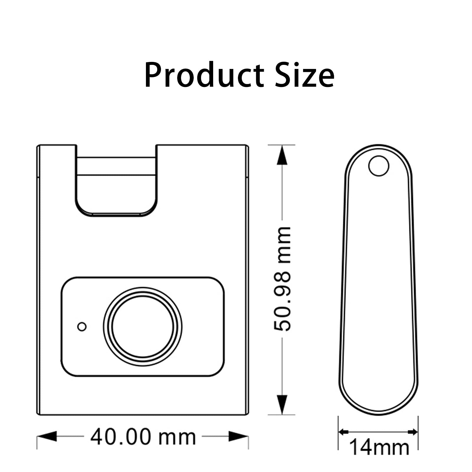 Candado De Huellas Dactilares, Cerradura Inteligente Biométrica con Bluetooth Candado De Huellas Dactilares Antirrobo Recargable para Casillero, Valla, Mochila, Equipaje, Puerta, Cerrojo,B