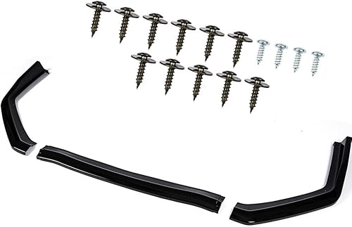 Compatible con Subaru WRX STi 2015-2020 CS-Style pintado negro parachoques delantero divisor de labios 3 piezas