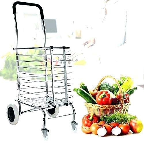 Buy PROSFIA 4 Wheel Heavy Duty Folding Shopping and Grocery Carts