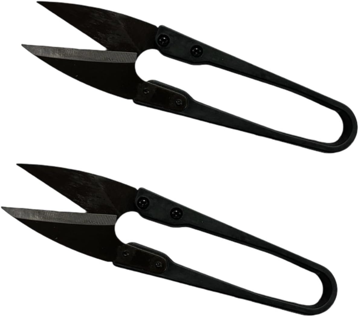 ikis 3 Pcs Black Grip Metal Thread Clip Tailor Yarn Spring Scissors ...