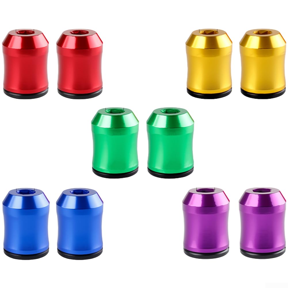 10 Pcs Magnetic Screwdriver Holder Ring, Aluminum Alloy Drill Adapter with Dual Magnets for 1/4 Inch Hex Bits, Magnetizer and Demagnetizer Tool Set for Power Drills, Assorted Colors(10PCS)