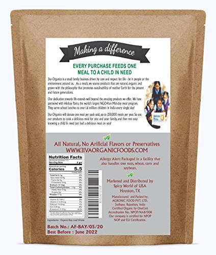 Jiva Organic Bay Leaves Whole 8 Ounce Bulk Bag #TOP1