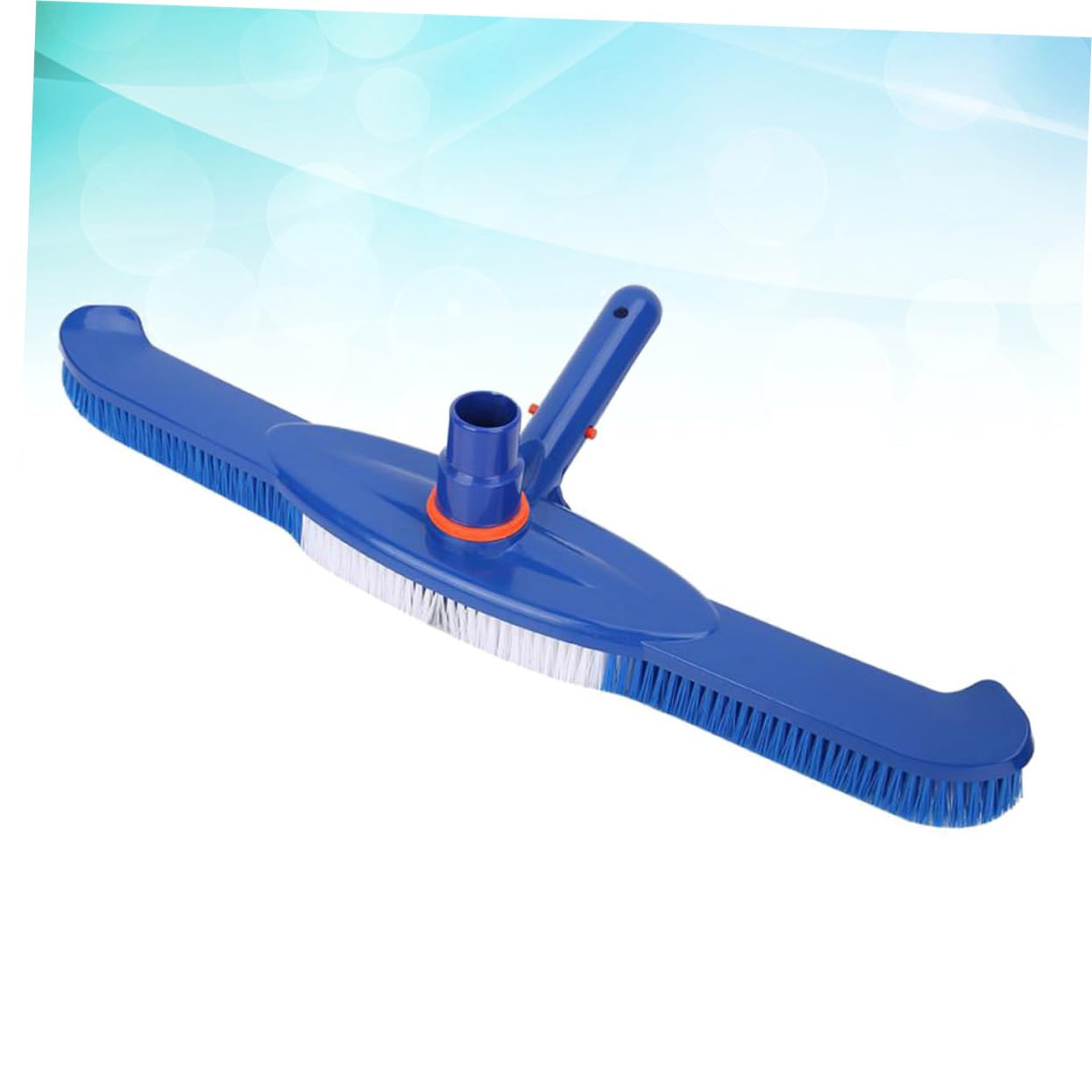 Brosse de Nettoyage pour Piscine Robuste 20 Pouces, Poils Plastique, Bleu