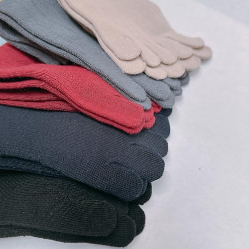 COUVER Men's/Women's 5 Finger Toe Socks Ankle, (1 Pair)3