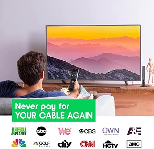 Antier Amplified Indoor Digital Tv Antenna – Powerful Best Amplifier Signal Booster Up To 400+ Miles Range Support 8K 4K Full Hd Smart And Older Tvs With 16Ft Coaxial Cable #TOP6