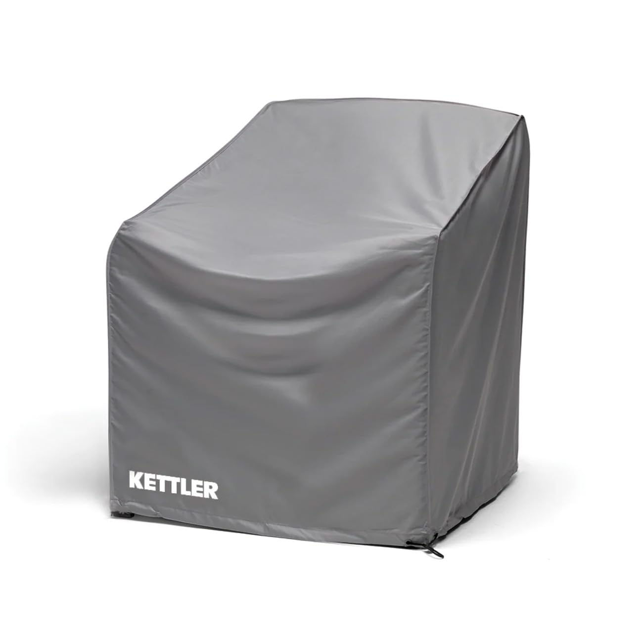 Kettler Tudor Lounge Armchair Protective Cover โ Tailored Weather-Resistant Garden Furniture Cover, Grey โ 09974123-PC