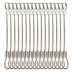 Bytiyar W-L-201 Edelstahl-Schlüsselbänder 20 Stück