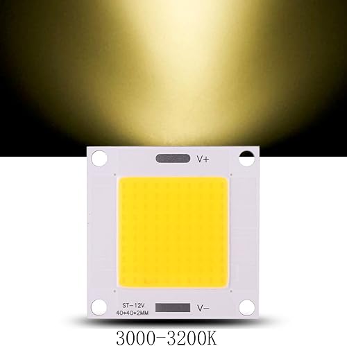 Miniatura 4 de LAVEN COB Chips LED, chip de lámpara integrado de alta potencia de 50 W, 5 piezas, para focos de iluminación de bricolaje, 3000 K blanco cálido o