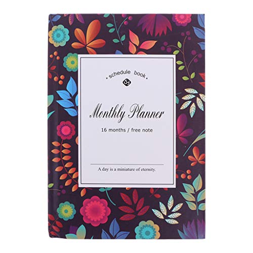 Nankod Coréen Vintage Fleur Carnet Agenda Annuel Semainier Semainier Organiseur Notepad Fourniture Scolaire Bureau 11x16cm/4.33x6.30in 04