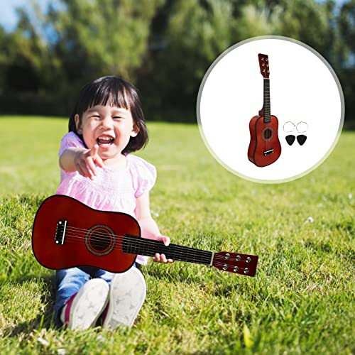 Milisten 23 Inch Classic 6- String Folk Guitar Kids Guitar Vintage Style Acoustic Guitar Acoustic Guitar Wooden #TOP7