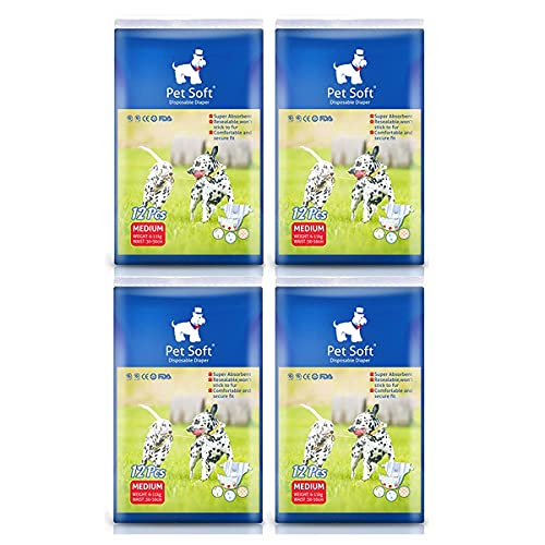 犬用 マナーパンツ 女の子 エチケットウエア メス 紙オムツ ズレずに安心 吸収性 漏れにくい 全成長期 尻尾穴通す脱着 幼犬 猫用おむつ 使い捨て生理パッド 48枚入 消臭抗菌 小型犬 12枚 4 M 1 の価格比較 Heim ハイム