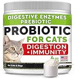 Probiotics Powder for Cats and Dogs - All Natural Supplement - Digestive Enzymes + Prebiotics -...