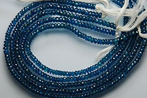Perles d'apatite de qualité supérieure en rondelles de pierres naturelles pour joaillerie DIY