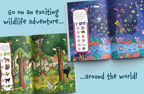 Image of I Spy Animals 2-in-1: Discover Amazing Creatures on Land and in the Sea! A Big Search and Find Book for Toddlers (I Spy Books for Toddlers)
