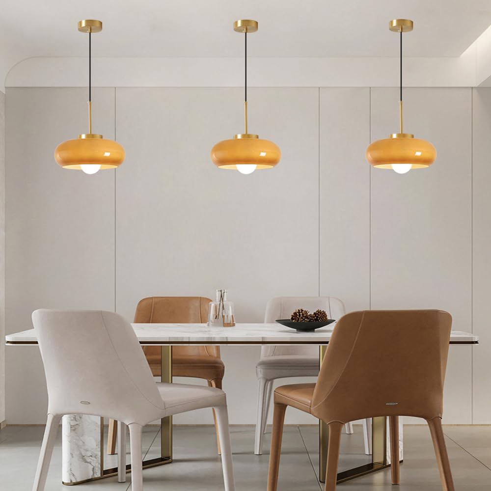 Lampadario in vetro con sorgente luminosa E26, plafoniera a incasso