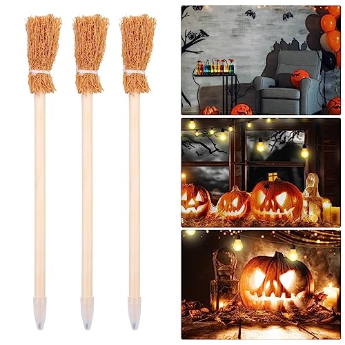 40 lápices escoba de bruja para Halloween miniatura 5