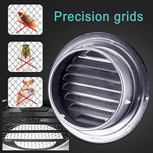 Cubierta de ventilación redonda resistente a la intemperie para extractor de pared 5