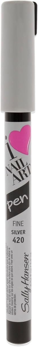 Nail Art Pens, Silver, 420, 0.04 Fluid Ounce