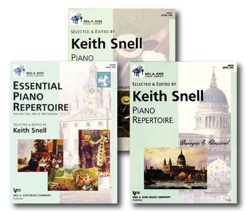 Neil A. Kjos Piano Library Piano Repertoire Level Three - Three Book Set - Includes Romantic & 20th Century, Baroque & Classical, and Essentials Repertoire Books      Sheet music