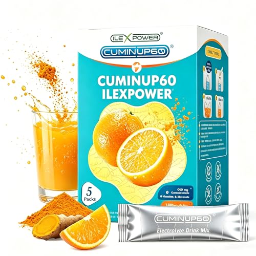 Turmeric Curcumin Supplement Drink - Turmeric Curcumin Powder, Daily Immune Health Support, Gluten-Free, Vegan, Non-GMO (Turmeric Electrolyte Powder (5 Pack))