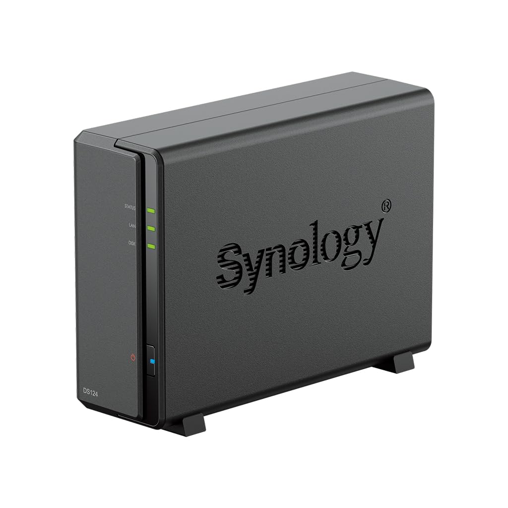 外付けハードディスク・ドライブ Synology DiskStation DS124 + 4TB HDD Amazon.com: Synology DiskStation DS124 NAS Server with