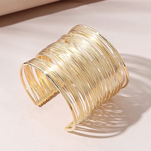 Silver Mesh Cuff Bracelet Plated Party Statement Size