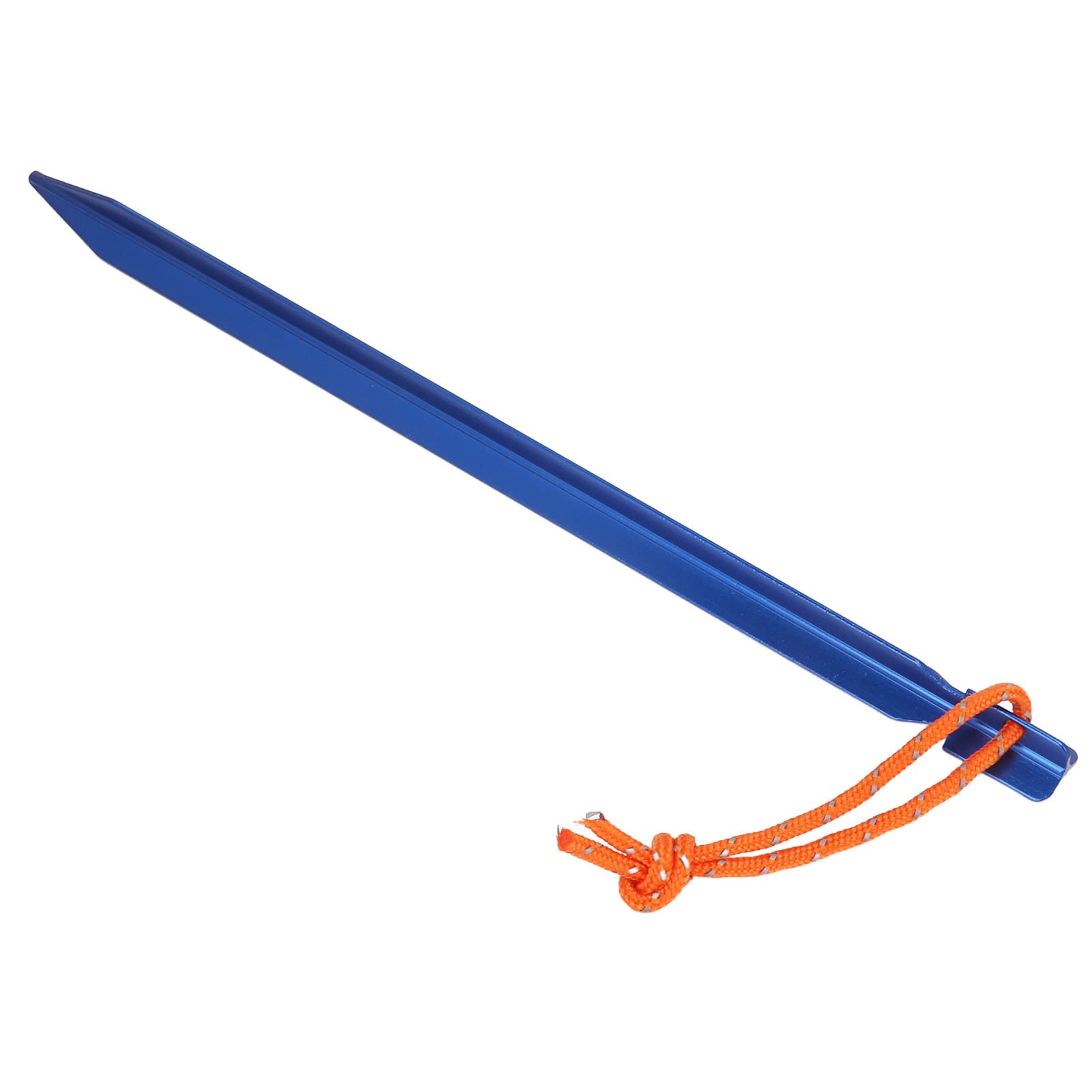 20 pezzi Picchetti per tende a forma di V, robusti, in lega di alluminio con corde per tettoie da campeggio all’aperto, picchetti da giardino impermeabili lunghi 9 pollici per cond (Blu)