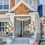 Pre-strung Welcome Banner - No DIY - Gold Glitter Welcome Banner - Pre-strung on 6 ft Strand - Classroom, Office, Front Door, Baby & Bridal Showers Party Decorations & Decor. Did We Mention No DIY - Image 4
