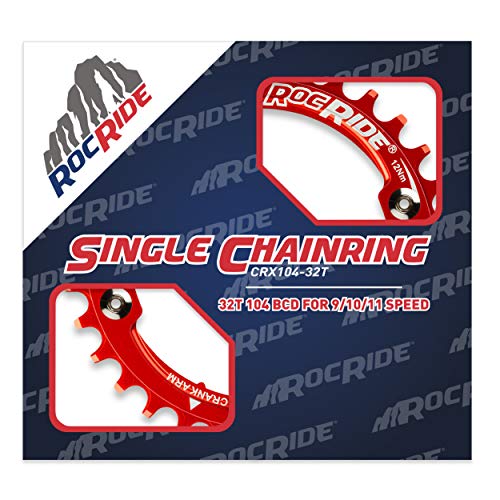 RocRide Narrow Wide Chainring 104 BCD for 9/10/11 Speed - Thumbnail 2