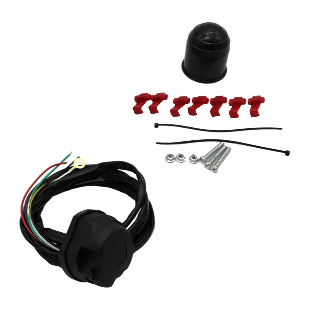 12V Electrical Trailer Wire Harness Clip Accessory Set Spare Parts with 5ft Cable Replaces Professional for Universal Premium for RV