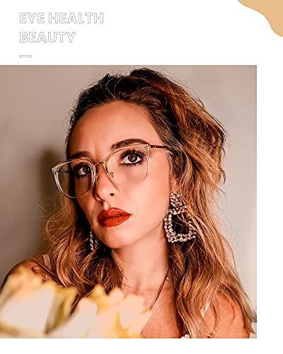 Image of Cyxus Blue Light Glasses for Women Men Stylish Computer Glasses Reduce Eye Strain UV Protection for Screen