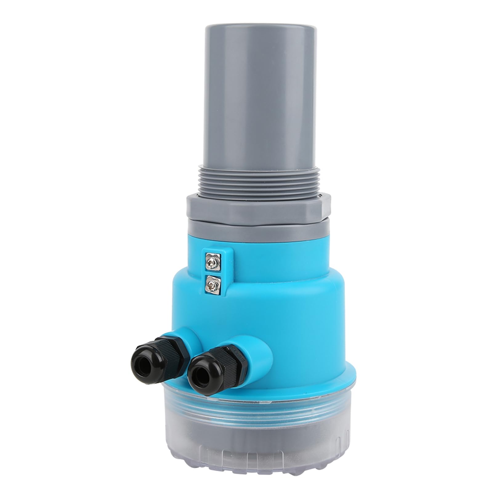 Medidor de nivel ultrasónico digital Pantalla LED integrada 4 20MA Salida analógica DC24V Implejo de agua ABS para tratamiento de aguas residuales Minería de electricidad (0~10 metros)