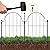 Blingluck Garden Fence, 17in(H) x 27.5 ft(L) Arched Rustproof Metal No Dig Fence Garden Fence Border,Ground Stake Animal Barrier Fence for Rabbit Dog, Outdoor Landscape Decor for Yard & Patio,25 Pack