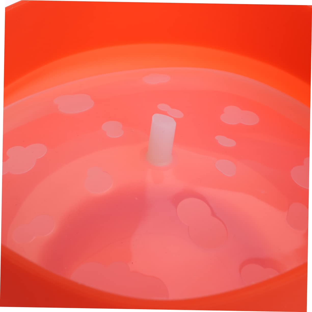 FUNOMOCYA Diy Popcorn Bowl Lid Red 20x14.5cm Portable Dishwasher Safe Great for Home Kitchen Use