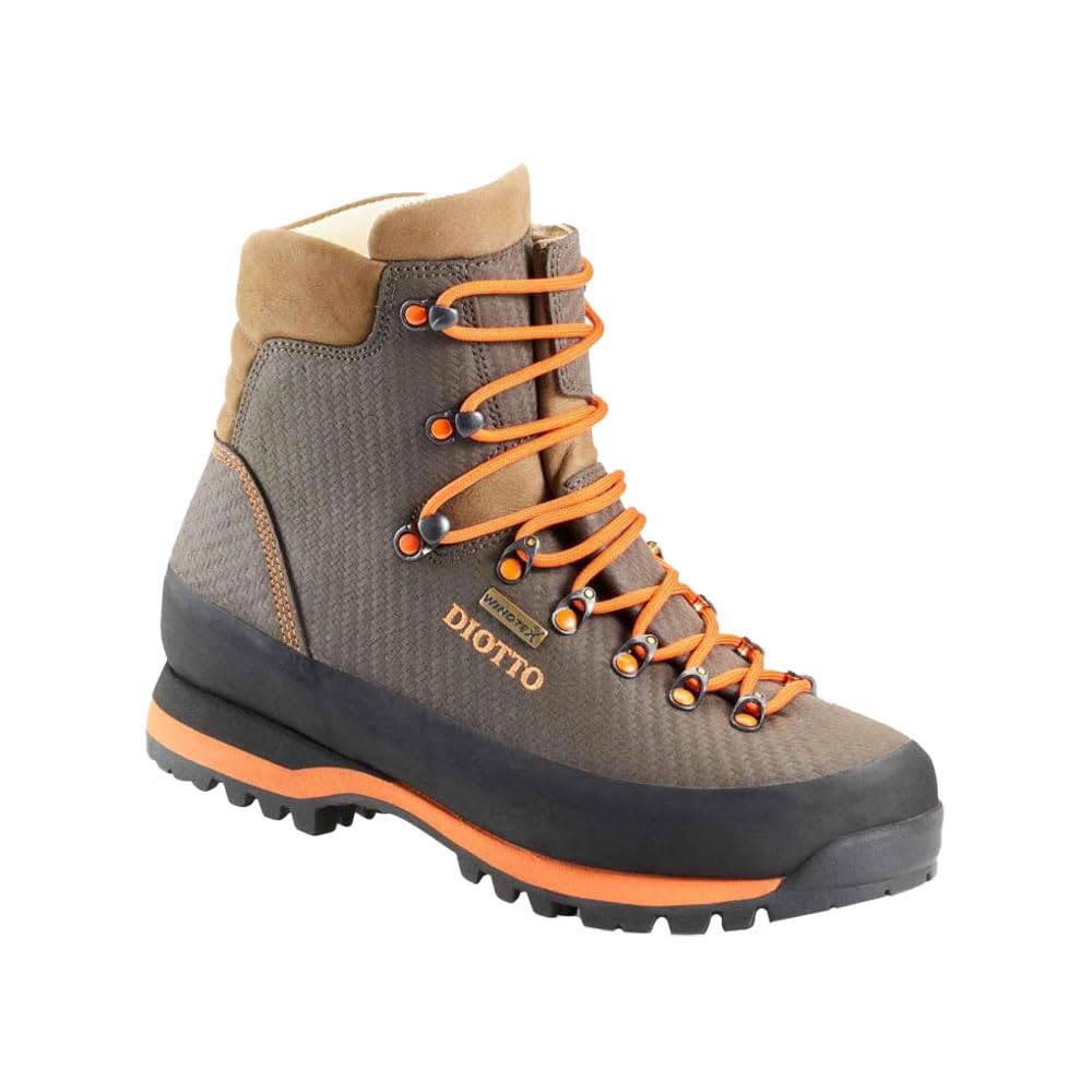 DIOTTO Bottes de chasse et de trekking Woodcock HV, semelle Vibram, col en cuir nubuck, haute visibilité