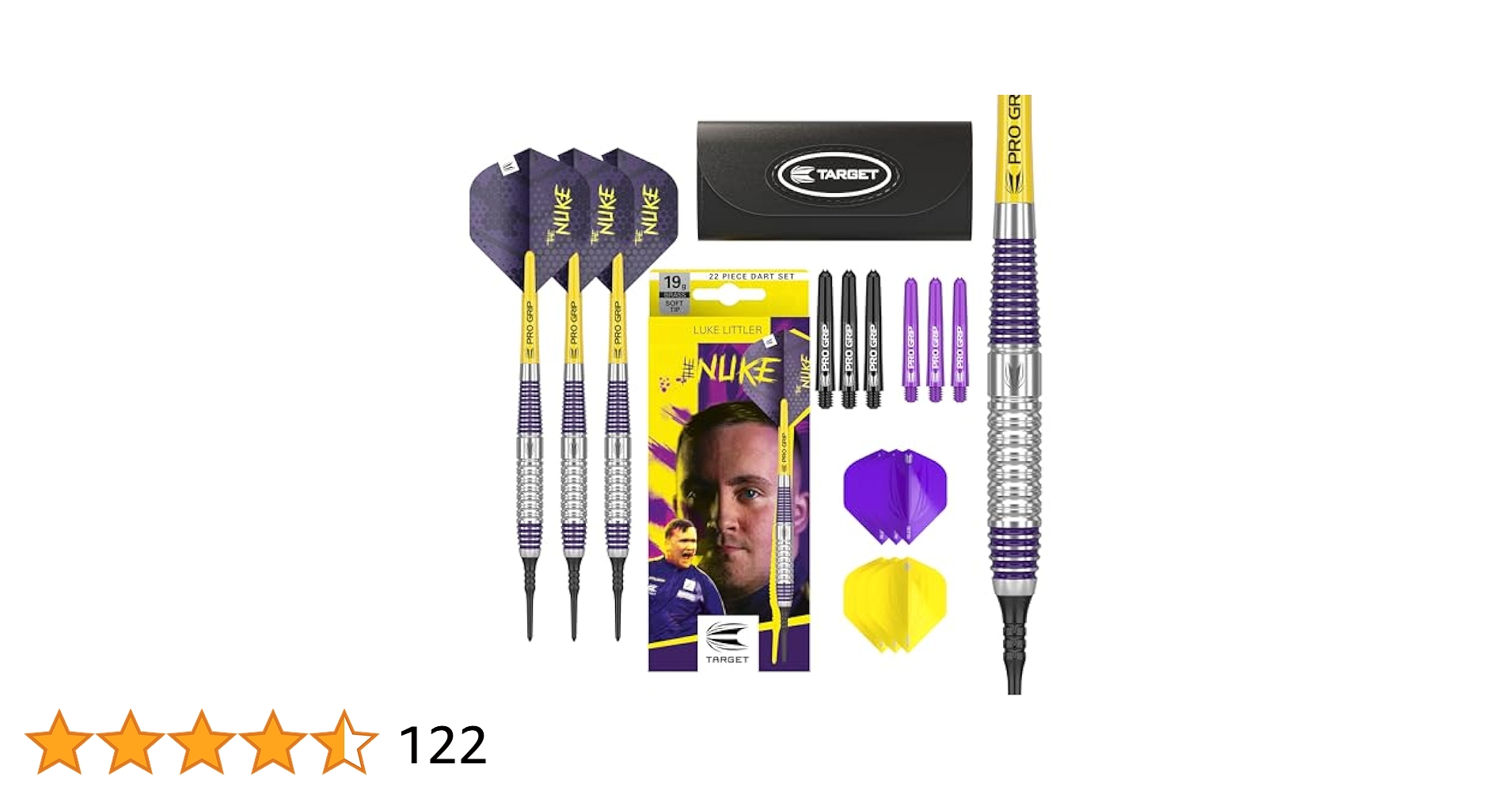 target ソフトダーツ ルークリトラー 19g Amazon | Target Luke Littler Gen1 90%ソフトチップダーツ 19g