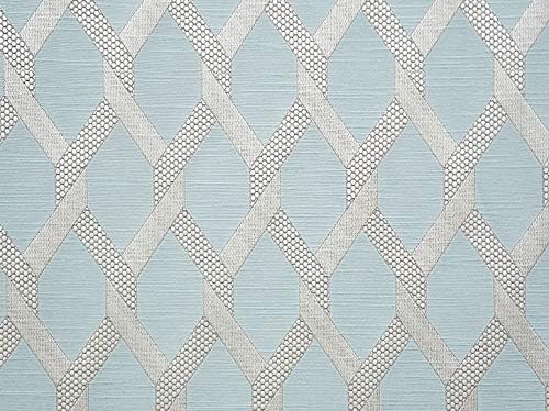 55" Wide Diamond Drapery Upholstery Jacquard Geometric Fabric Sinatra Gold by The Yard