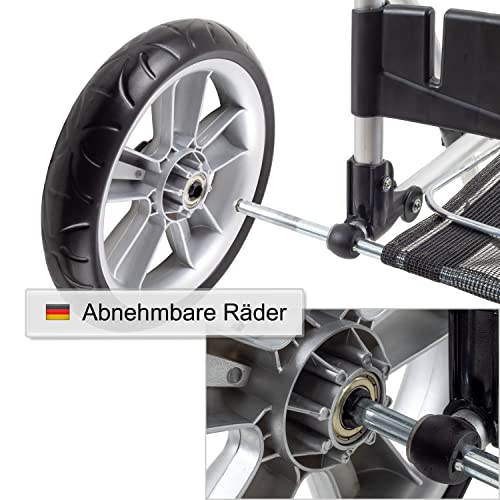 ANDERSEN Einkaufstrolley - Royal Shopper Lotta blau 46 L Einkaufswagen,funktional,langlebig, Aluminium, klappbar, Kugellagerad – Bild 6