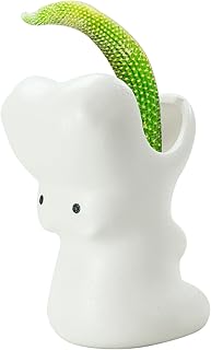 QYCX Plant Pot, Ceramic Succulent Plant Pots with Drainage Tray, Hippo Succulent Planter Pot Flower Succulent Cactus Plant Container Animal Bonsai Holder for Indoor Ourdoor Home Office Garden Decor