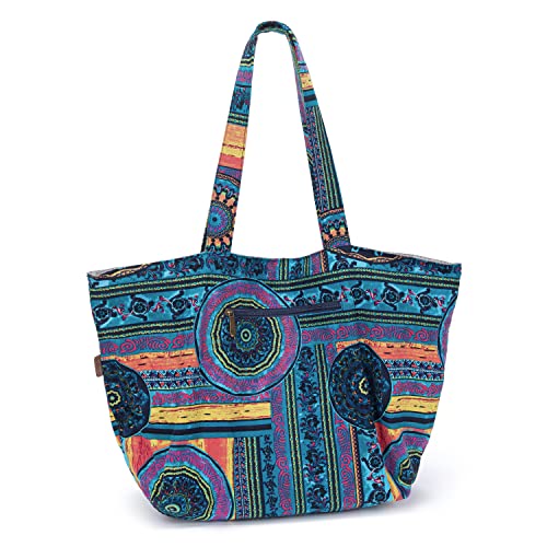 Bolso Hippie Tote Grande OPQRSTU para Mujer miniatura 4