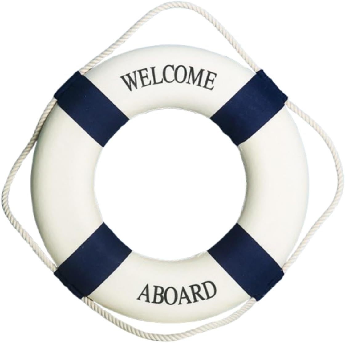 Wall Decor Wooden Nautical Life Ring Decorative Home Buoy Wall Door Hanging Decoration Foam Floating Craft Float Mediterranean Craft Beach Theme Home Decor Home Decor Float Wall Decor 14cm,Blue