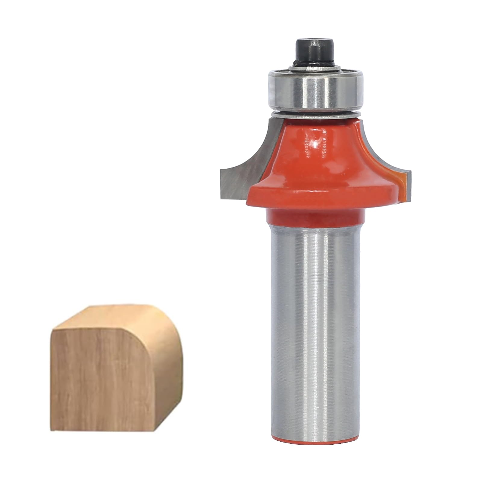 AKYLIN Rounding Cutter 12mm Shank, R6.35, 1 Flute, Carbide, Round-Over Cut