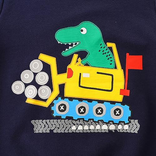 Image of Baby Toddler Boy's Cotton Crewneck Sweatshirt Christmas Clothing 1-7Y